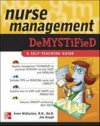 Image of Nurse Management Demystified : Self Teaching Guide