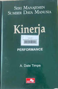 Image of Seri Manajemen Sumber Daya Manusi; Kinerja