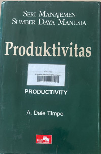 Image of Seri Manajemen Sumber Daya Manusi; Produktivitas